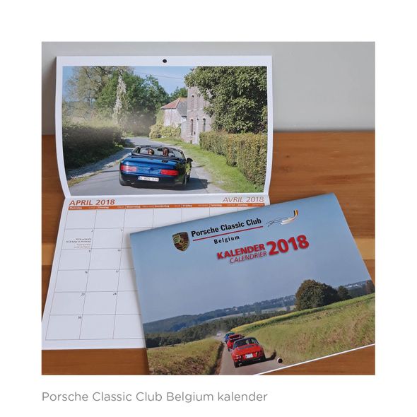 Porsche Classic Club Belgium kalender 2