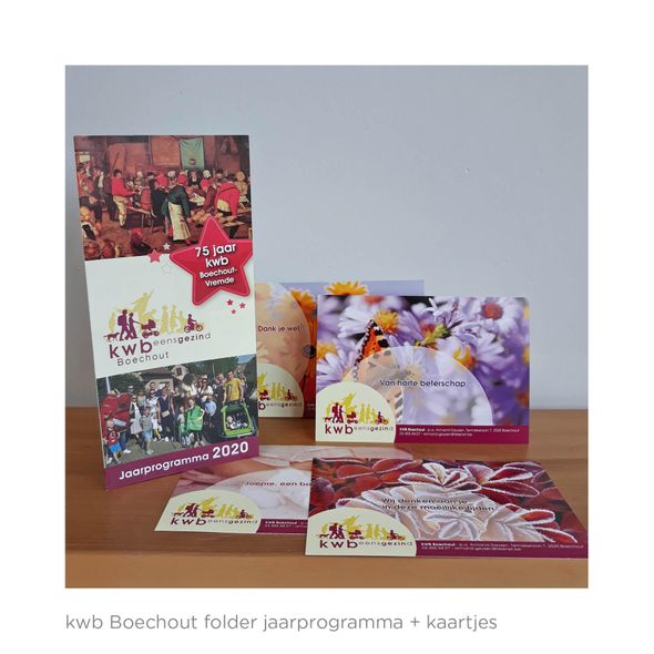 kwb Boechout folder jaarprogramma + kaartjes